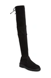 Stuart Weitzman Lowland Lift Over-the-knee Boot In Black