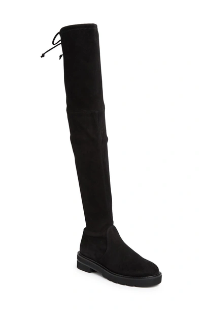 Stuart Weitzman Lowland Lift Over-the-knee Boot In Black