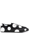 Superga Spot-print Low-top Sneakers In White