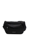 Givenchy Black Logo-plaque Belt Bag In Black