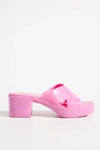Jeffrey Campbell Bubblegum Heeled Slide Sandals In Pink