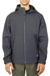 Hawke And Co Softshell Bonded Sherpa Jacket In Graphite