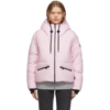 Moncler Allesaz Stretch-trimmed Quilted Shell Down Jacket In Pink