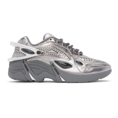 Raf Simons Silver Cylon-21 Sneakers