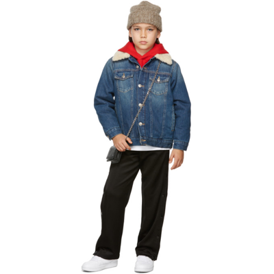 Mm6 Maison Margiela Kids Black Tear Away Lounge Pants In M6900 Black