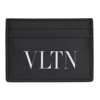 VALENTINO GARAVANI BLACK & WHITE 'VLTN' CARD HOLDER