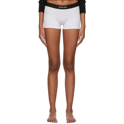 Tom Ford White Logo Boy Boxer Shorts