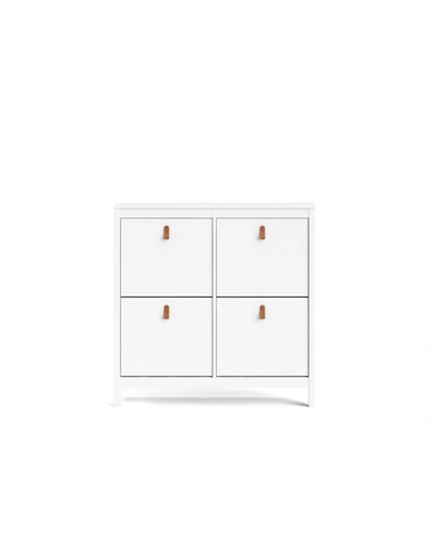 Tvilum Madrid 4-drawer Shoe Cabinet In White
