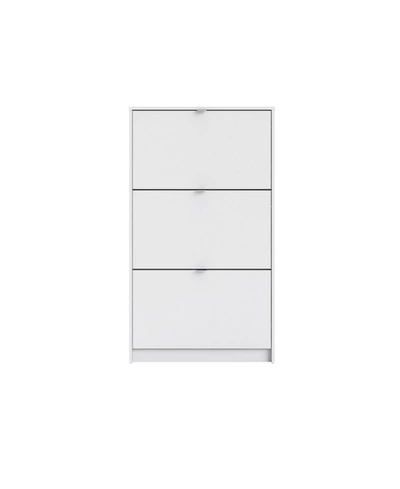 Tvilum Bright 3-drawer Shoe Cabinet In White