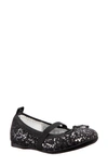 Nina Esther-t Toddler Girls Ballet In Black Star Baby Glitter