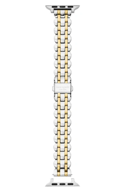 Kate Spade Women's Two-tone Stainless Steel Scalloped Apple Watch Bracelet/20mm