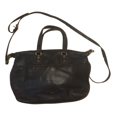 Pre-owned Fossil Leather Handbag In Brown