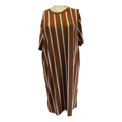 Pre-owned By Malene Birger Mid-length Dress In Gold
