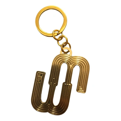 Pre-owned Maje Bag Charm In Gold