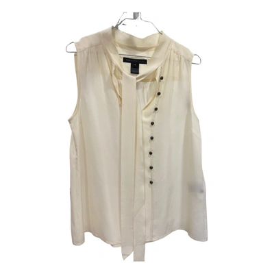 Pre-owned Marc By Marc Jacobs Silk Blouse In White