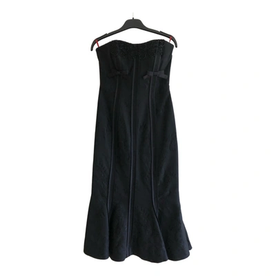 Pre-owned Christian Lacroix Mid-length Dress In Black