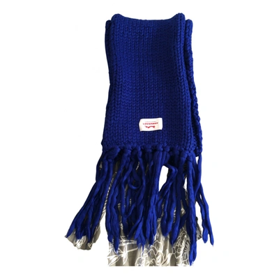 Pre-owned Charles Jeffrey Loverboy Scarf In Blue