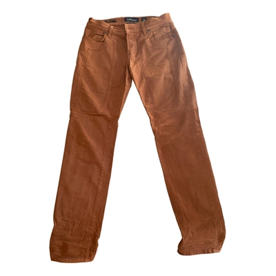 Pre-owned Jeckerson Trousers In Brown