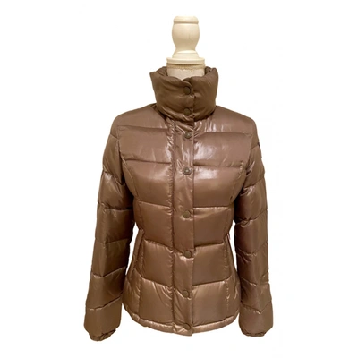 Pre-owned Guess Coat In Camel