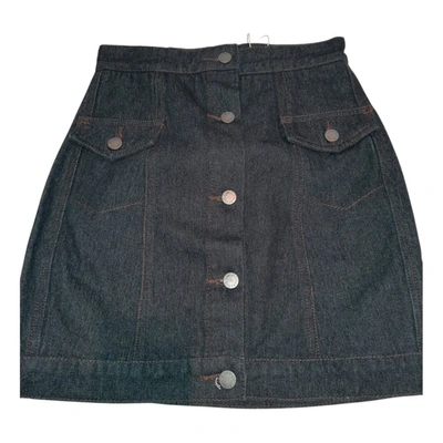 Pre-owned C/meo Collective Mini Skirt In Black