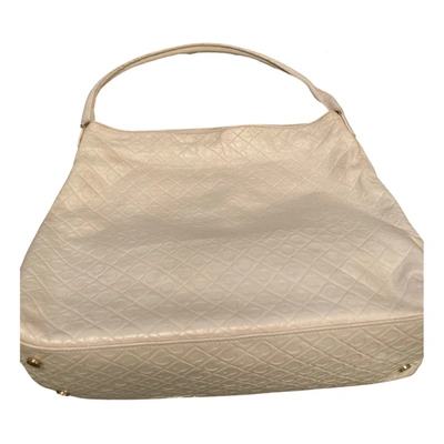 Pre-owned Gherardini Leather Handbag In White