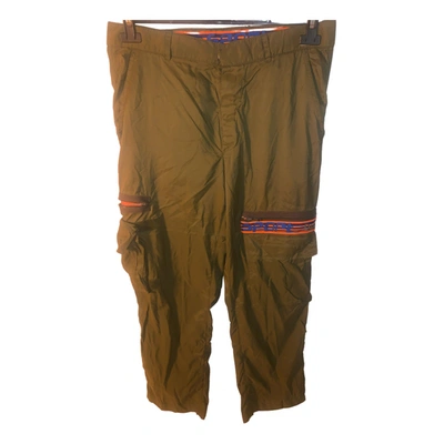 Pre-owned D&g Trousers In Green