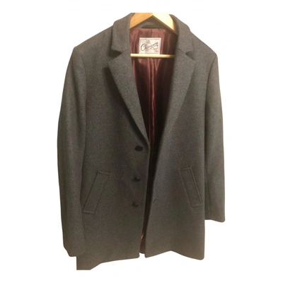 Pre-owned Chevignon Wool Coat In Grey
