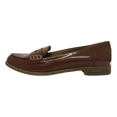 Pre-owned Toast Patent Leather Flats In Brown