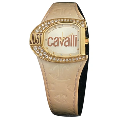 Pre-owned Just Cavalli Watch In Ecru