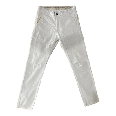 Pre-owned Selected Trousers In White