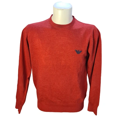 Pre-owned Emporio Armani Wool Pull In Red