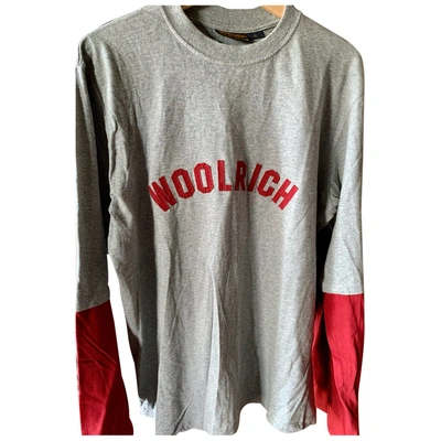 Pre-owned Woolrich T-shirt In Grey