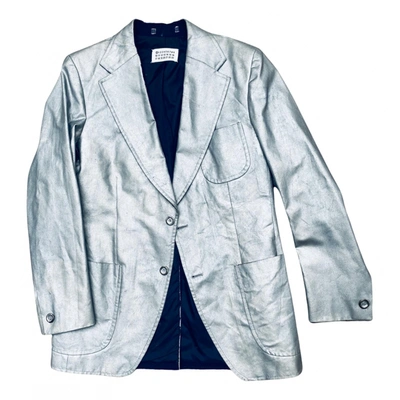 Pre-owned Maison Margiela Blazer In Silver