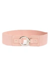 Vince Camuto Collection Xiix Circle & Bar Interlocking Belt In Pink
