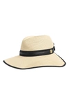 Vince Camuto Face Framer Straw Hat In Natural