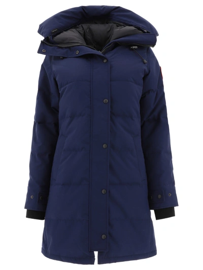 Canada Goose Shelburne Notched Brim Parka In Atlantic Navy