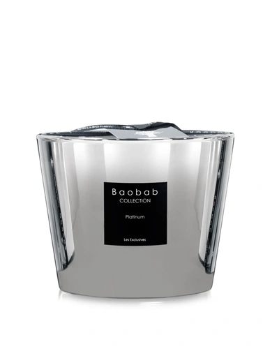 Baobab Collection Platinum Scented Candle, 3.9"