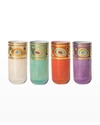 Vietri Regalia Assorted High Ball Glasses, Set Of 4