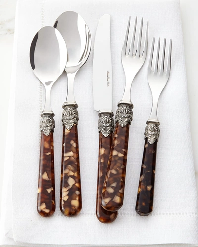 Neiman Marcus Napoleon 20-piece Flatware Set, Tortoise