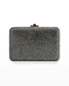 Judith Leiber Slim Slide Crystal Evening Clutch Bag In Anthracite