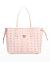 Mcm Liz Reversible Medium Visetos Tote Bag In Pink