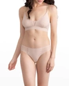 Uwila Warrior Vip Mesh Thong In Rose Quartz