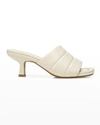 Vince Women's Ceil Slip On Quilted Sandals In Moonlight