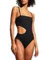 SOLID & STRIPED THE CAMERON BANDEAU ONE-PIECE SWIMSUIT