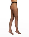 Wolford Twenties Comfort Micro-net Tights In Black