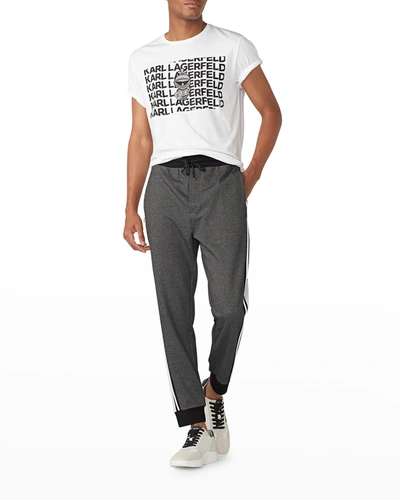 Karl Lagerfeld Men's Nago Track Pants In Grey