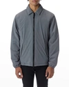 The Very Warm Men's Fly Weight Coach Jacket In Grey