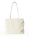 The Row Calfskin Medium Zip Shopper Tote Bag