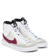 Nike Blazer Mid '77 High Top Sneaker In White/rush Maroon-black- White