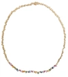 SUZANNE KALAN 18KT GOLD NECKLACE WITH SAPPHIRES